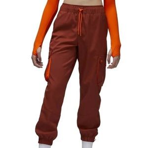 Air Jordan unworn cargo/track pants with neon pocket & zipper details